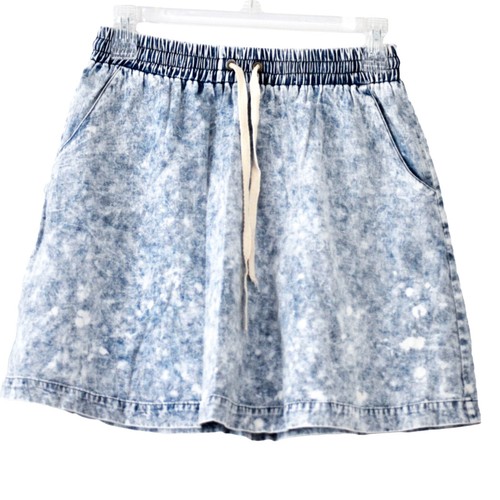 Denim Jean Mini Skirt by The Hanger size M NEW - 第 1/6 張圖片