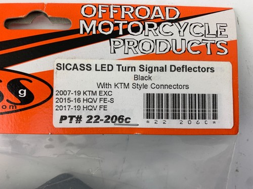 Sicass 22-206C LED Turn Signal Handguard Deflectors for KTM EXC / Husqvarna FE - Picture 3 of 5