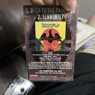 Soulfly - Back To The Primitive PROMO CASSETTE SINGLE LIKE NEW