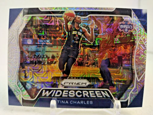 TINA CHARLES #25/25 Silver Mojo Prizm 2020 Panini Prizm WNBA Widescreen Mystics