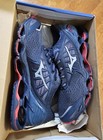 Mizuno Men's Running Shoes Wave Prophecy 10 Navy x Gray x Red J1GC2000 25 NEW