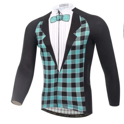 Fahrradtrikot Langarm Herren Radtrikot Rennrad Langarm Trikot Radlertrikot - Bild 1 von 3