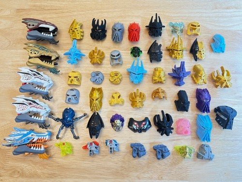 Lego Bionicle Mask Lot - 50 Masks Custom RARE - 3D Printed - READ DESC