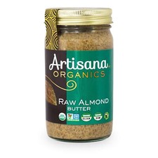 Organic Raw Almond Butter 14 Ounce Vegan Gluten Free Non GMO Dairy Free
