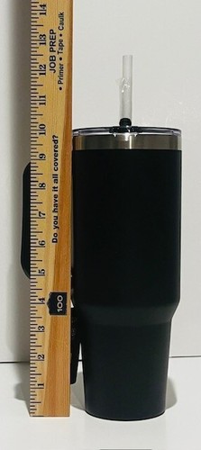 Vaso de bebida de viaje de 40 oz taza mango a prueba de derrames NCAA Ohio Buckeyes negro - Imagen 9 de 12