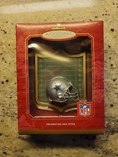HALLMARK Dallas Cowboys NFL Football Helmet Holographic 2001 Christmas Vintage