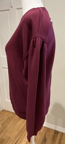 Zara Kids Maroon Bow Detail & Puff Arm Sleeve Sweater Size 13-14 NWT - Picture 4 of 9