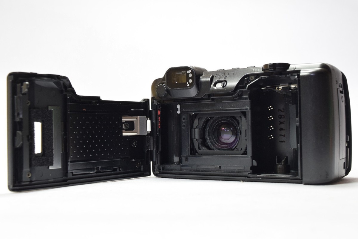 [#553] ペンタックス Pentax Espio 90MC BLACK Near MINT] PENTAX ESPIO 90MC QD Black Point & Shoot Film