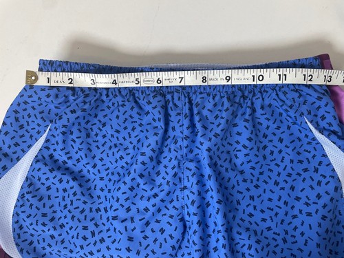 Athletic Workout Shorts Girl Size Large L Women XS NIKE Blue Green Black Dri Fit - Picture 7 of 9