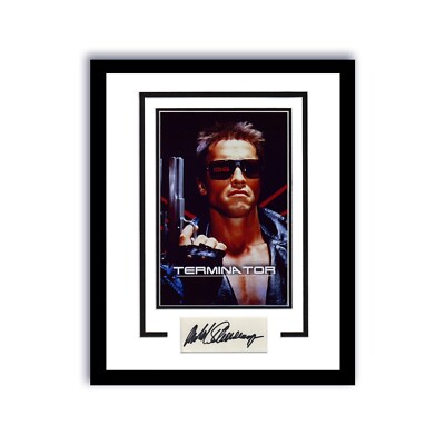 Arnold Schwarzenegger Autogramm THE TERMINATOR SIGNED 11x14 Rahmen Foto ACOA