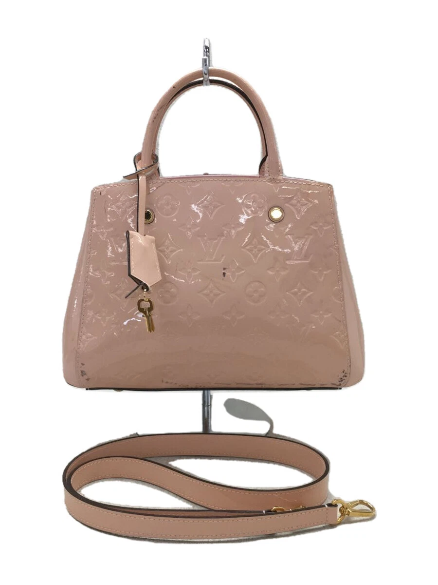 Louis Vuitton Montaigne Bb Monogram Verni/Pvc/Pnk woman