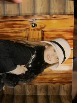 girls 3 Pc gymboree hat and black fur scarf and black gloves Set sz med. Diva