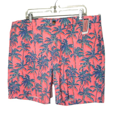 Vineyard Vines NEU Herren 7" Schrittlänge Breaker Shorts Größe 40 Bahia Palme Pfirsichblau