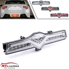 For 13- Subaru BRZ Toyota 86 FR-S Smoked LED Rear Reverse Brake Fog Backup Light