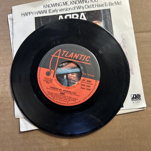 ABBA Happy Hawaii/Knowing Me Knowing You Pictures Sleeve Atlantic 45 - Picture 4 of 5
