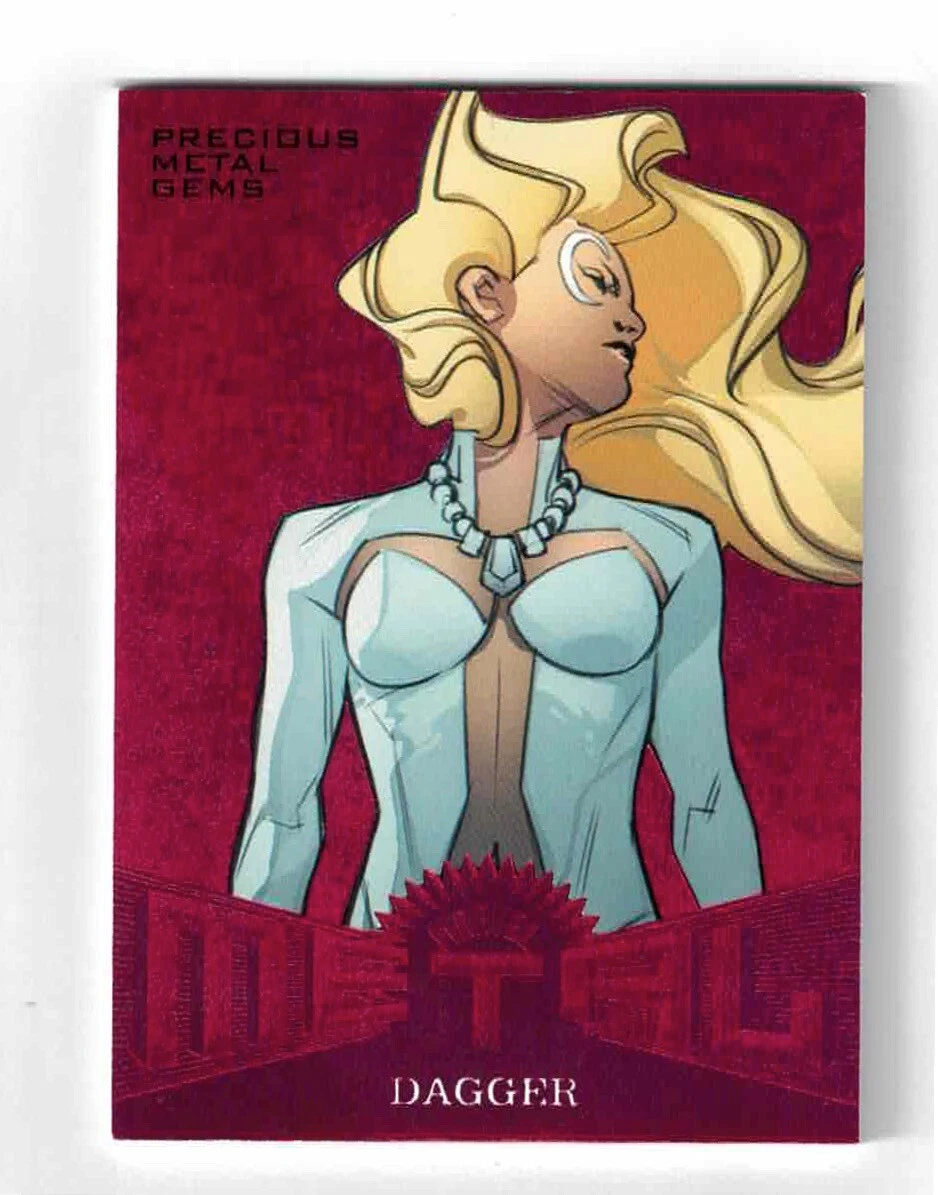 2017 Upper Deck Fleer Ultra Spiderman Marvel Metal MM16 Dagger Red PMG 39/99