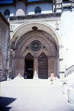 1967 Cathedral Interior Windows Wedding Assisi Italy 6 Kodachrome Color Slides
