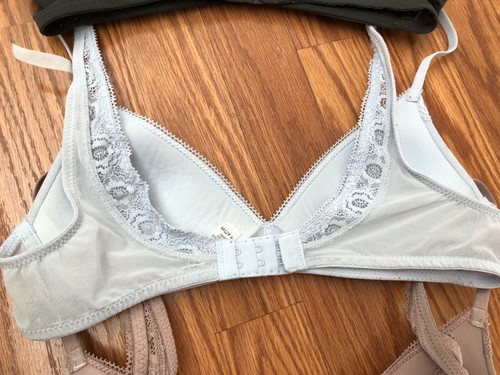 3 Aerie Teens/Womens Wireless Sans Armature bra Black Gray Beige size 32 A - Picture 8 of 10