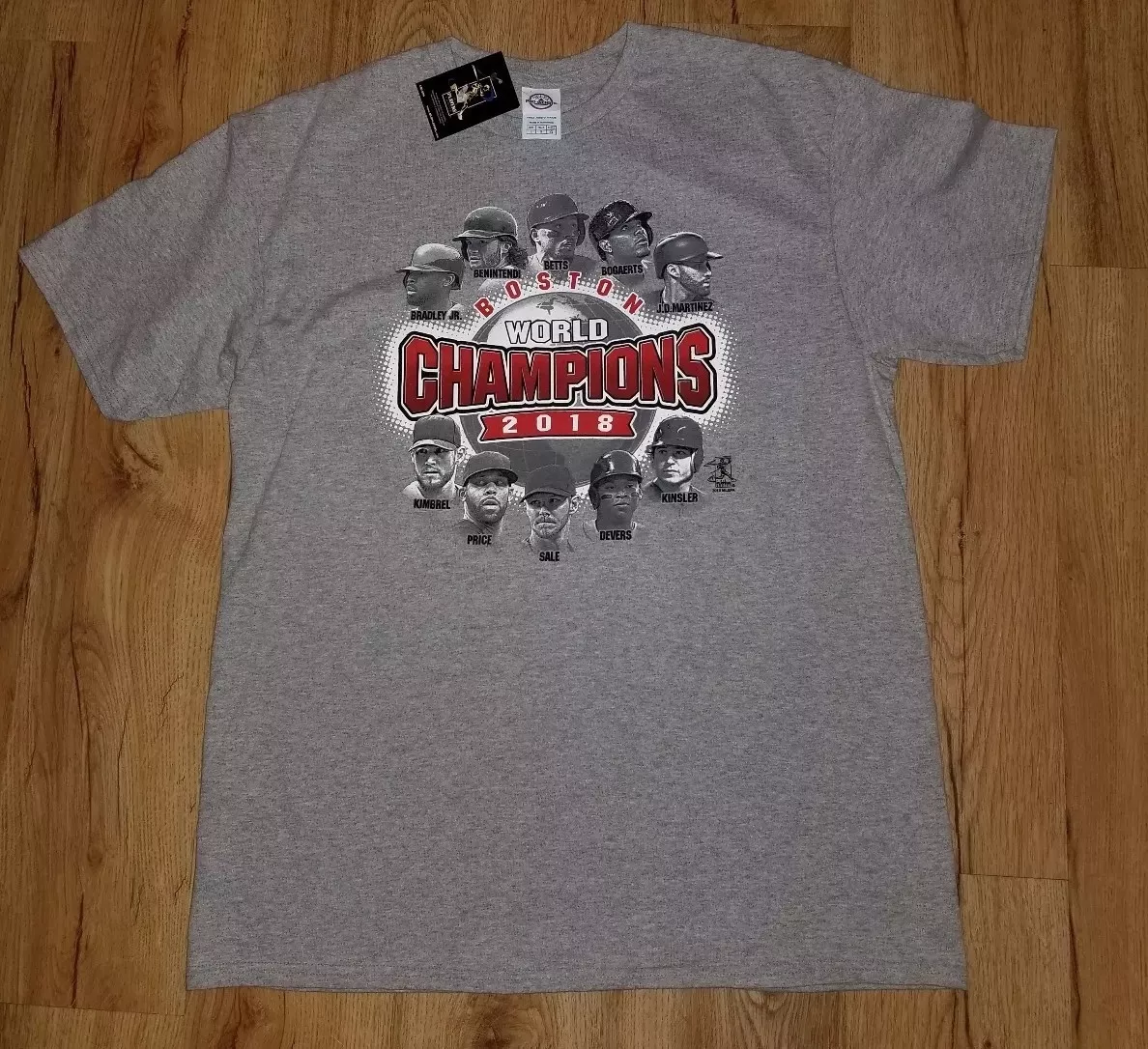 Boston Red Sox 2018 World Series Champions Players T-Shirt men's  size-Large NWT