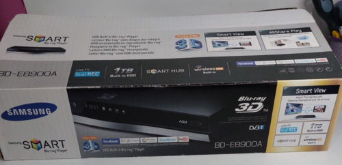 Samsung, BD-E8900A Blu-Ray 3D Smart DVD Player 1TB HDD Recorder Dual Record WIFI