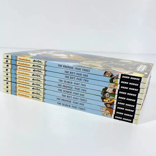 AVATAR inglese 18 libri set completo fumetto The Last Airbender cartone animato nuovo - Foto 6 di 13