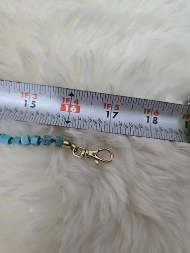 Michael Kors Seaside Luxe Turquoise Bead Gold Tone Collar Necklace MKJ2734 BNWT - Picture 4 of 5