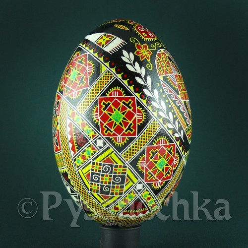 Real Ukrainian Pysanky. Goose Pysanka. Hand made Hutsul Easter Eggs Best Gift - Picture 5 of 12