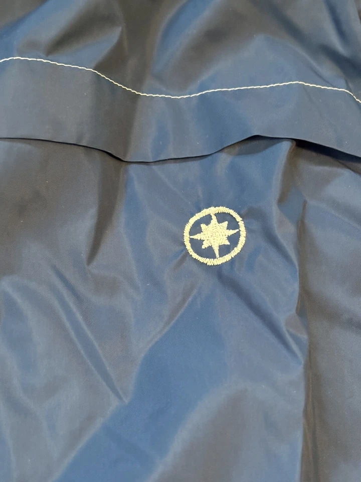 Vtg 70s Weather Tamer Rain Jacket Windbreaker USA Made Sz 42 Blue - Image 2 of 4