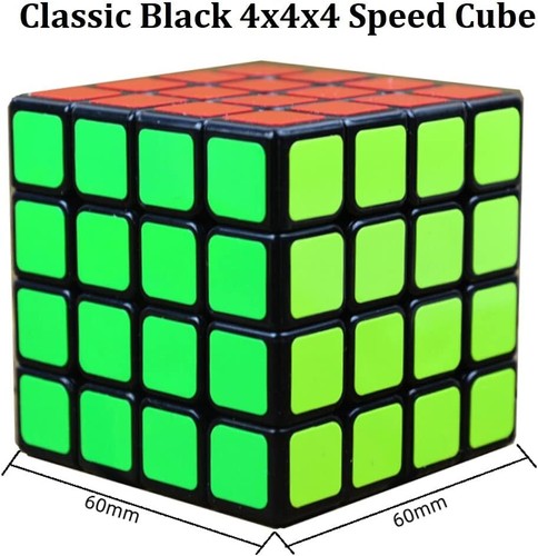 4x4 Speed Cube, 4x4 Cube Puzzle Black - Picture 2 of 6