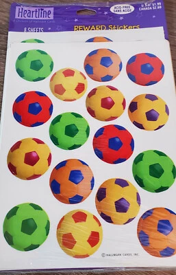 Vintage Reward Stickers Heartline by Hallmark 8 Sheets Per Pack - Acid Free