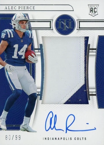 2022 Panini National Treasures Alec Pierce #179