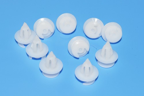 10pcs JAGUAR plástico blanco puerta embellecedor Panel Clips - Imagen 3 de 6