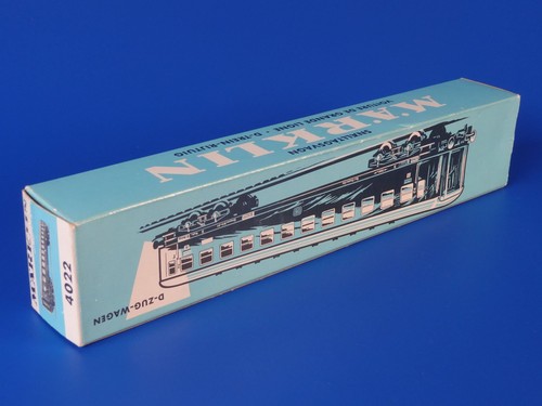 MARKLIN H0 - 4022 - EMPTY BOX - light blue / EXC - Picture 2 of 3