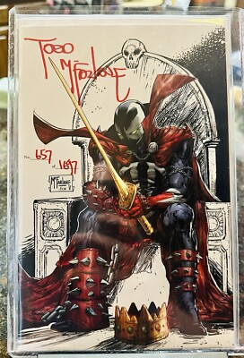 KING SPAWN #1 1:250 VARIANT - TODD MCFARLANE SIGNED W/COA - #657/1697!!