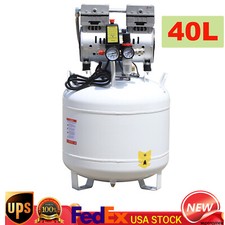 40L Dental Air Compressor Noiseless Oil Free Oilless Compressor Machine 115 PSI