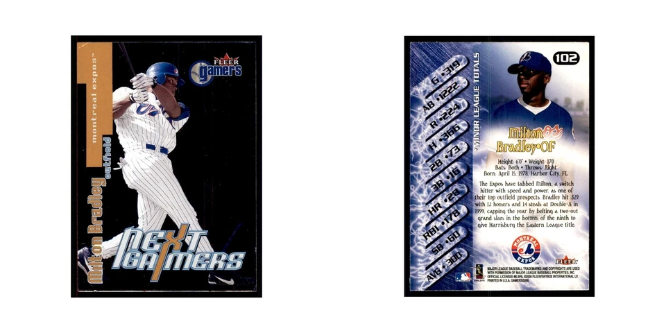 2000 Fleer Gamers Milton Bradley Baseball Cards #102 - Image 3 of 3