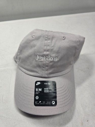 Nike Sportswear Heritage86 Just Do It S/M Light Pink Baseball Hat FB5370 019 New