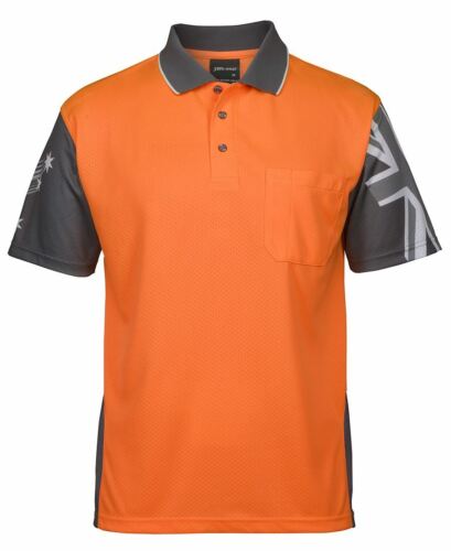 JB's wear HI VIS SOUTHERN CROSS POLO Shirt,Work, Crew,6HSC - Picture 7 of 8