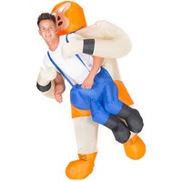 Inflatable Mexican Wrestler Costume Adult Fancy Dress Hen Stag Outfit Inflatable Mexican Wrestler Costume Adult Fancy Dress Hen Stag Outfit