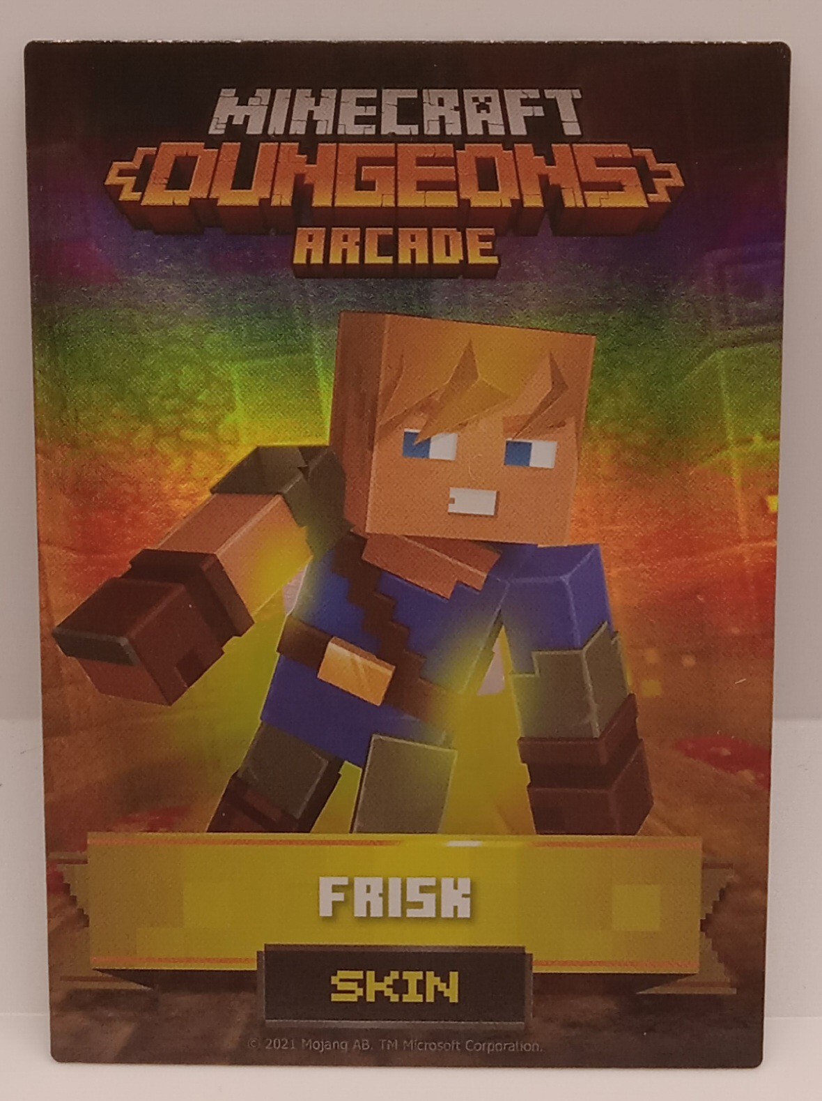 2021 Minecraft Dungeons Arcade Vending Cards Unique Foil Ender