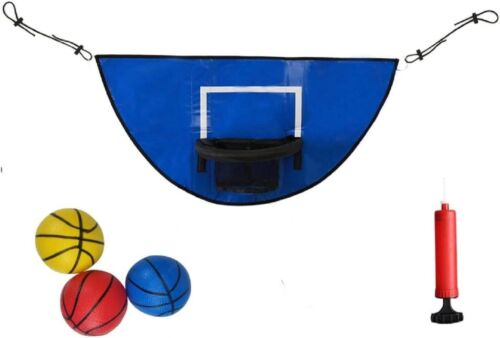 Trampoline Basketball Hoop with Pump and Mini Ball Easy to Assemble Sturdy