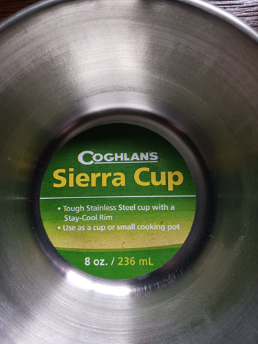 Stainless Steel Backpacking Camping Cup Hiking Adventure Cooking Equipment 8oz - Picture 3 of 5