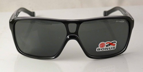 GAFAS DE SOL ARNETTE TALLBOY SHIELD AN4210-05 MARCO NEGRO LENTES GRISES NUEVAS ÚLTIMAS - Imagen 5 de 8