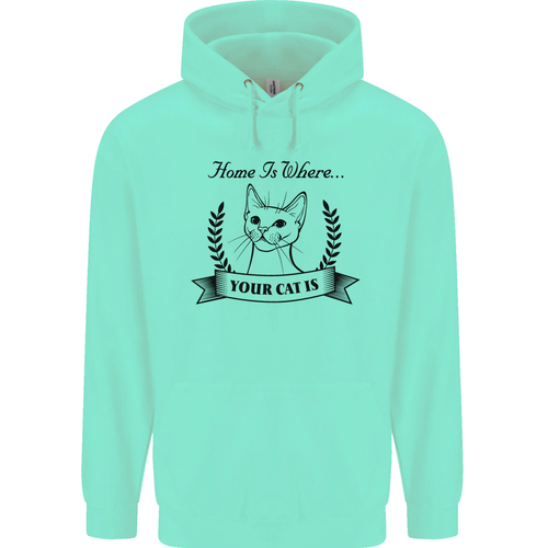 Home Is Where Your Cat Is Funny Kitten Childrens Kids Hoodie - Picture 61 of 72
