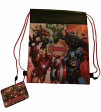 Avengers Iron Man Captain America Hulk  Cinch Bag Backpack