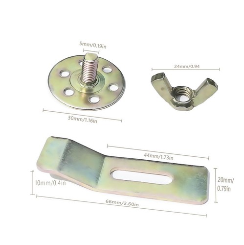 10 PCS Undermount Sink Clips Kit Heavy Duty Brackets for Granite Vanity Sink - Picture 3 of 7