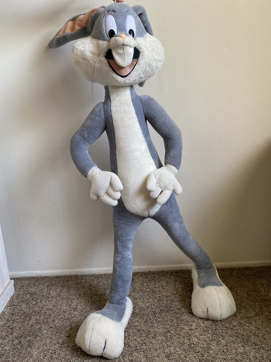 Bugs Bunny Vintage 1989 Plush Jumbo 40” Warner Bros “Mighty Bugs Bunny Vintage 1989 Plush Jumbo 40” Warner Bros “Mighty