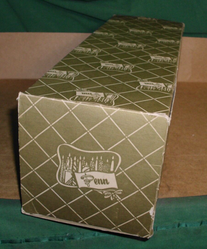 Vintage Neu! Penn Wax Works Post-Lite #580 Weihnachtskerze 14", OVP - Bild 2 von 9