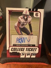 ISRAEL MUKUAMU 2021 Contenders Draft Picks College Ticket Purple Auto Cowboy B1