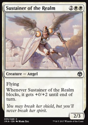 MTG 4x SUSTAINER OF THE REALM EXC - UNTERSTÜTZERIN DES KÖNIGREICHS - IMA - MAGIC